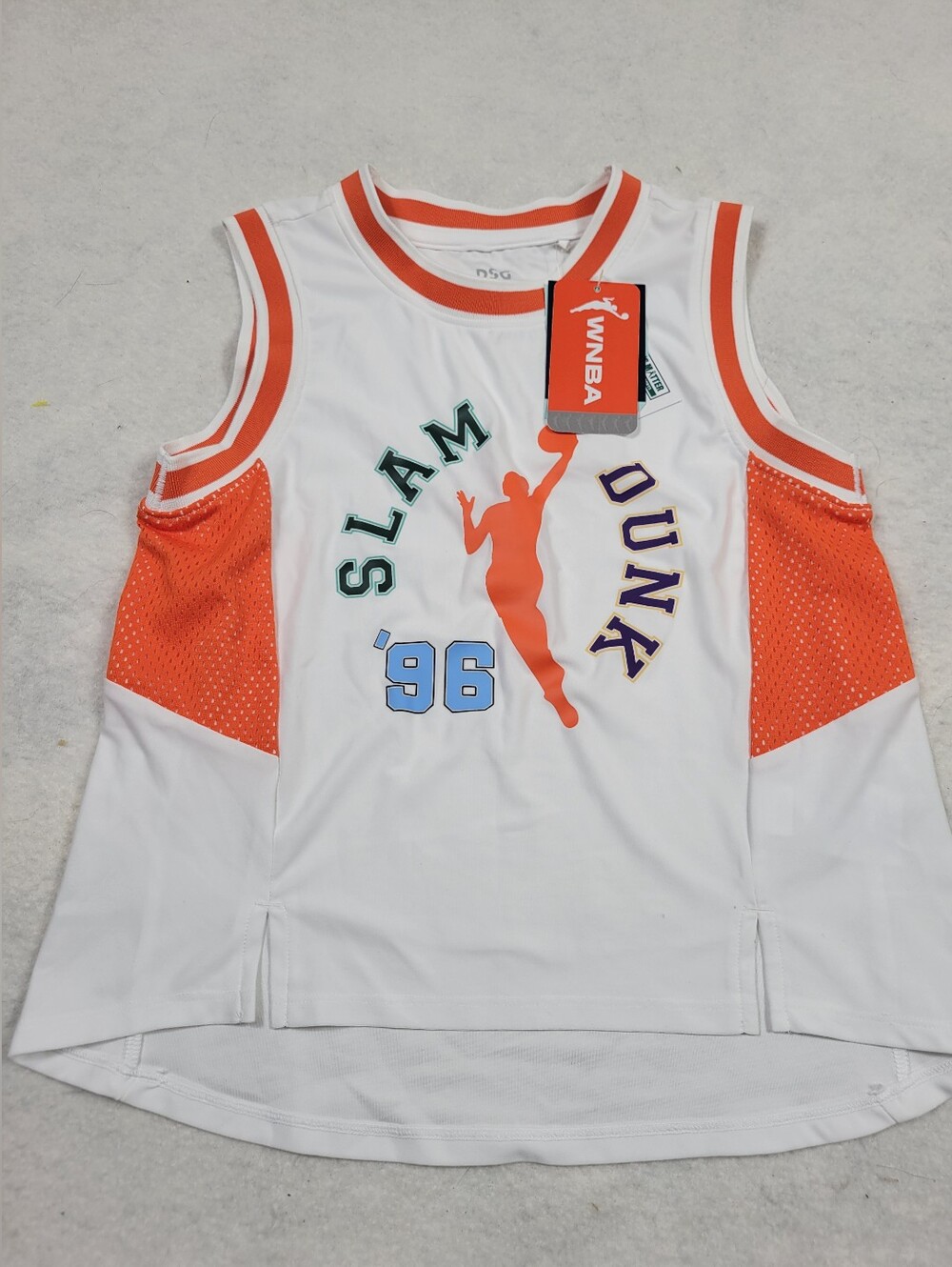 DSG WNBA Girls' "Slam Dunk '96" Athletic Tank Top – Size Medium (10-12)